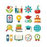 Education Icon Set Collection for Documents, Websites and Mobile Applications vector