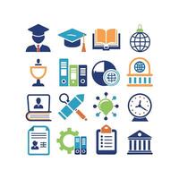 Education Icon Set Collection for Documents, Websites and Mobile Applications vector