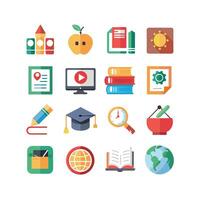 Education Icon Set Collection for Documents, Websites and Mobile Applications vector