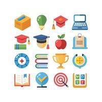 Education Icon Set Collection for Documents, Websites and Mobile Applications vector