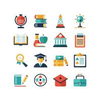 Education Icon Set Collection for Documents, Websites and Mobile Applications vector