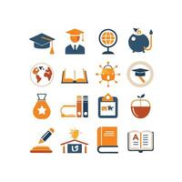 Education Icon Set Collection for Documents, Websites and Mobile Applications vector