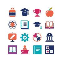 Education Icon Set Collection for Documents, Websites and Mobile Applications vector