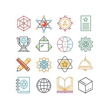Education Icon Set Collection for Documents, Websites and Mobile Applications vector