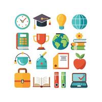 Education Icon Set Collection for Documents, Websites and Mobile Applications vector