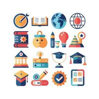 Education Icon Set Collection for Documents, Websites and Mobile Applications vector