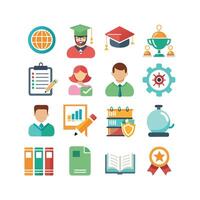 Education Icon Set Collection for Documents, Websites and Mobile Applications vector
