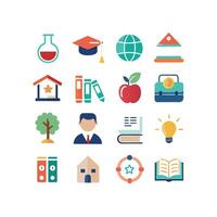 Education Icon Set Collection for Documents, Websites and Mobile Applications vector