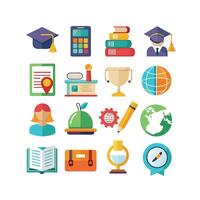 Education Icon Set Collection for Documents, Websites and Mobile Applications vector