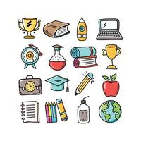 Education Icon Set Collection for Documents, Websites and Mobile Applications vector