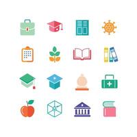 Education Icon Set Collection for Documents, Websites and Mobile Applications vector