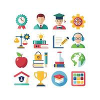 Education Icon Set Collection for Documents, Websites and Mobile Applications vector