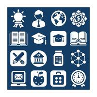 Education Icon Set Collection for Documents, Websites and Mobile Applications vector