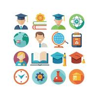 Education Icon Set Collection for Documents, Websites and Mobile Applications vector