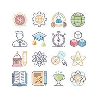 Education Icon Set Collection for Documents, Websites and Mobile Applications vector