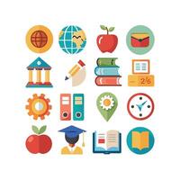 Education Icon Set Collection for Documents, Websites and Mobile Applications vector
