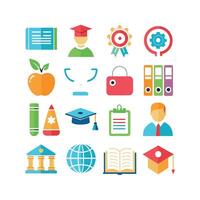 Education Icon Set Collection for Documents, Websites and Mobile Applications vector