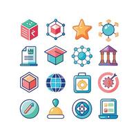 Education Icon Set Collection for Documents, Websites and Mobile Applications vector