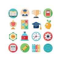 Education Icon Set Collection for Documents, Websites and Mobile Applications vector