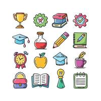 Education Icon Set Collection for Documents, Websites and Mobile Applications vector