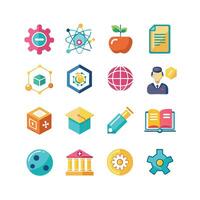 Education Icon Set Collection for Documents, Websites and Mobile Applications vector