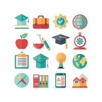 Education Icon Set Collection for Documents, Websites and Mobile Applications vector