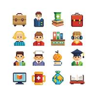 Education Icon Set Collection for Documents, Websites and Mobile Applications vector