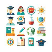 Education Icon Set Collection for Documents, Websites and Mobile Applications vector