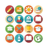 Education Icon Set Collection for Documents, Websites and Mobile Applications vector