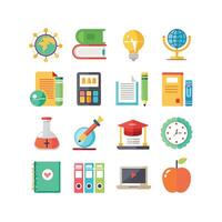 Education Icon Set Collection for Documents, Websites and Mobile Applications vector