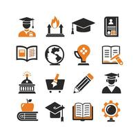 Education Icon Set Collection for Documents, Websites and Mobile Applications vector