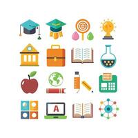 Education Icon Set Collection for Documents, Websites and Mobile Applications vector