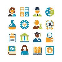 Education Icon Set Collection for Documents, Websites and Mobile Applications vector