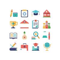 Education Icon Set Collection for Documents, Websites and Mobile Applications vector
