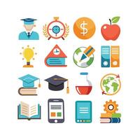 Education Icon Set Collection for Documents, Websites and Mobile Applications vector