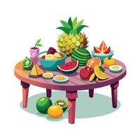 Realistic Fruits Illustration Concepts vector
