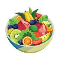 Realistic Fruits Illustration Concepts vector