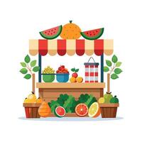 Realistic Fruits Illustration Concepts vector
