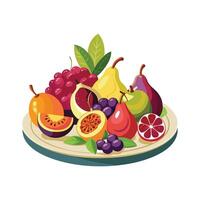 Realistic Fruits Illustration Concepts vector