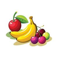 Realistic Fruits Illustration Concepts vector