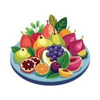 Realistic Fruits Illustration Concepts vector