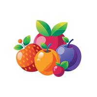 Realistic Fruits Illustration Concepts vector