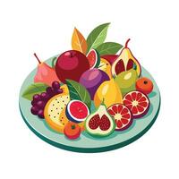 Realistic Fruits Illustration Concepts vector