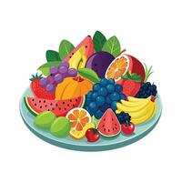 Realistic Fruits Illustration Concepts vector