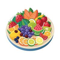 Realistic Fruits Illustration Concepts vector