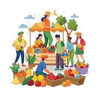 Realistic Fruits Illustration Concepts vector