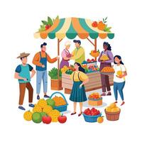 Realistic Fruits Illustration Concepts vector