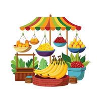 Realistic Fruits Illustration Concepts vector
