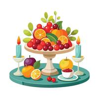 Realistic Fruits Illustration Concepts vector