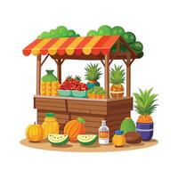 Realistic Fruits Illustration Concepts vector